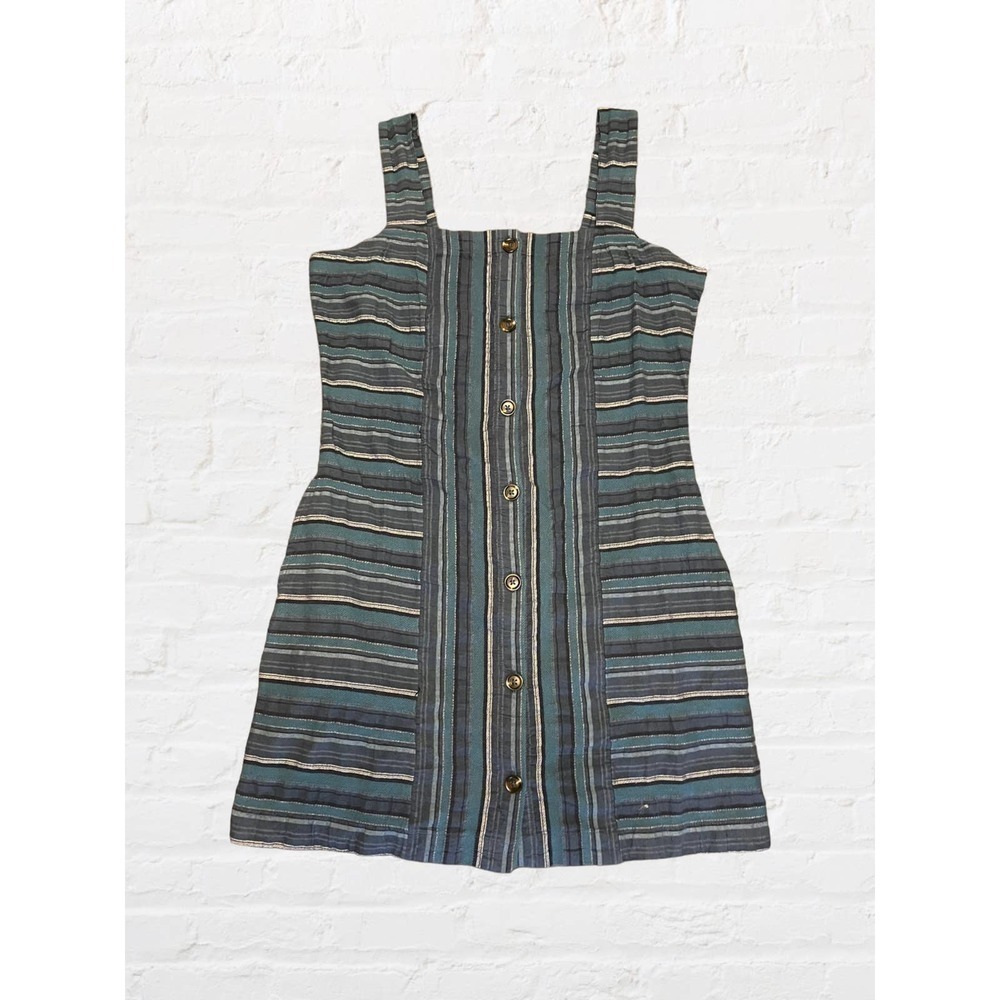 5/$25 Roxy Women's Large Dress Button Up Mini Summer Casual